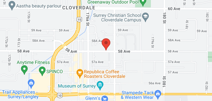map of 104 17727 58 AVENUE
